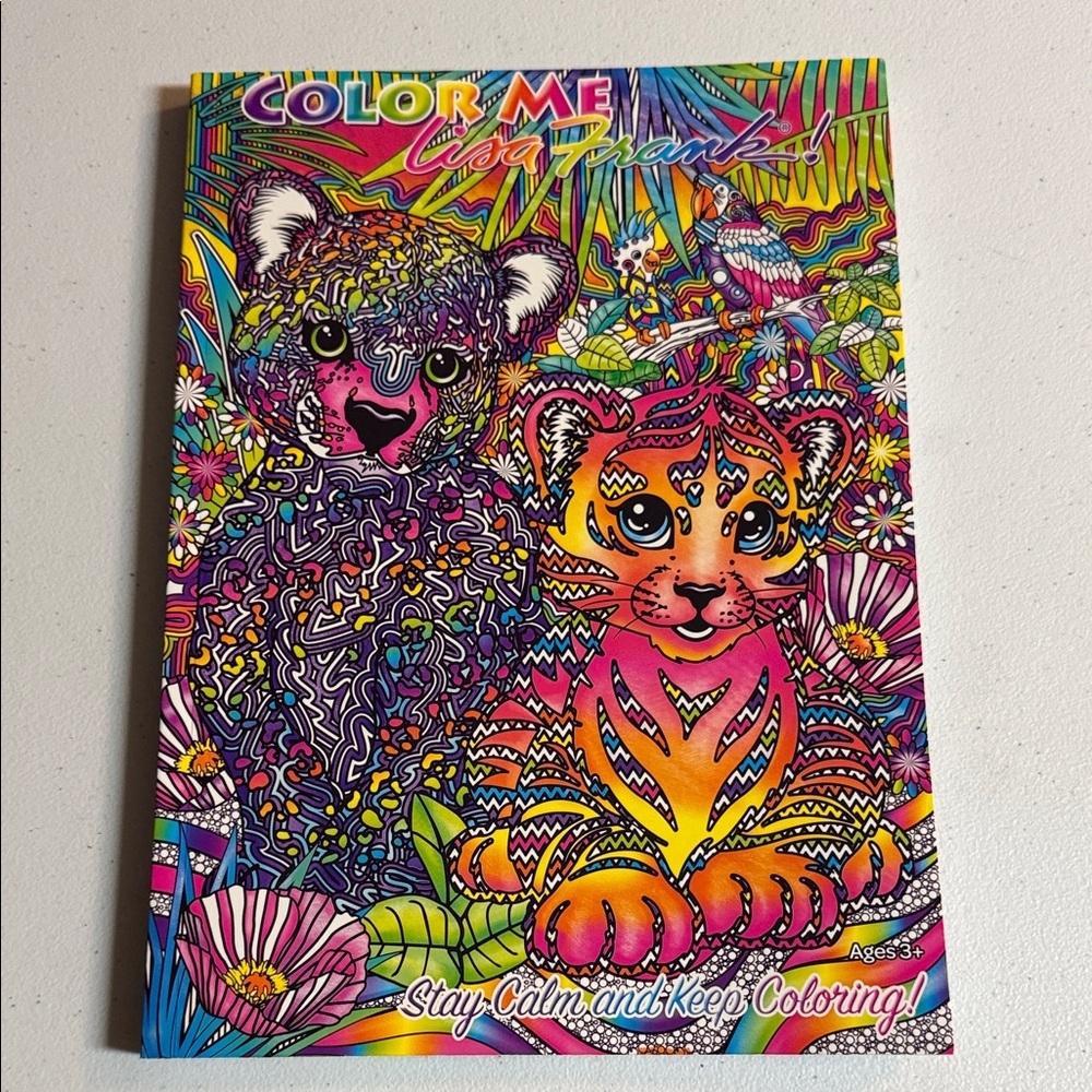 Lisa Frank Colorful Animal‎ Coloring Book Stay Calm and Keep Coloring